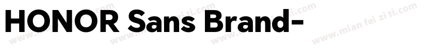 HONOR Sans Brand字体转换